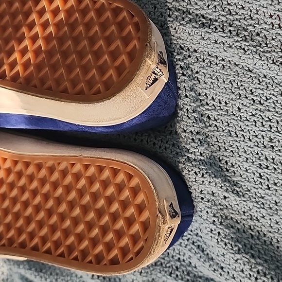 Vans Shoes Blue Suede Mens 11.5 - Picture 3 of 6